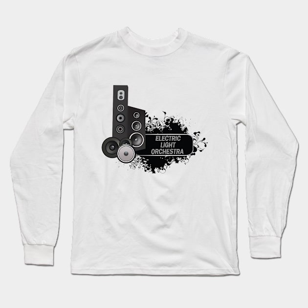 Listening Music ~ Electric Light Orchestra Long Sleeve T-Shirt by PAINO kio